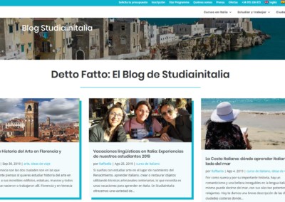 Blog Estudiainitalia Web