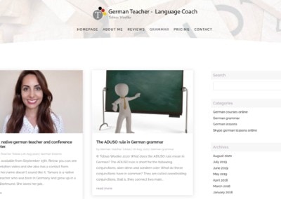 Diseno Web Teacher Profesor Aleman
