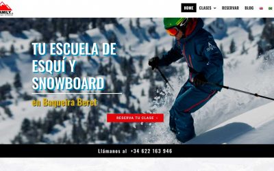 Diseño Pagina Web Para Escuela De  Esquí Y Snowboard