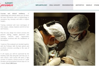 Pagina Web Implantologia Implantology Training