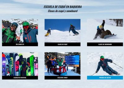 Web Baqueira Esqui Snowboard