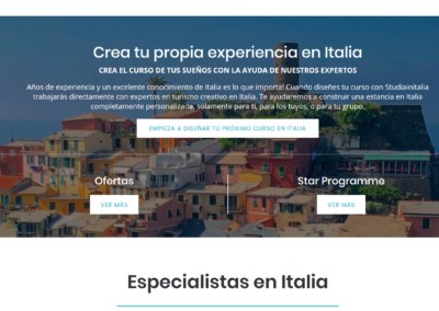Web Experiencias Italia Cursos